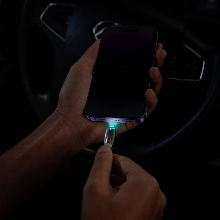 Câble Baseus Glimmer Series avec charge rapide USB-C - Lightning 480Mb/s PD 20W 1m blanc