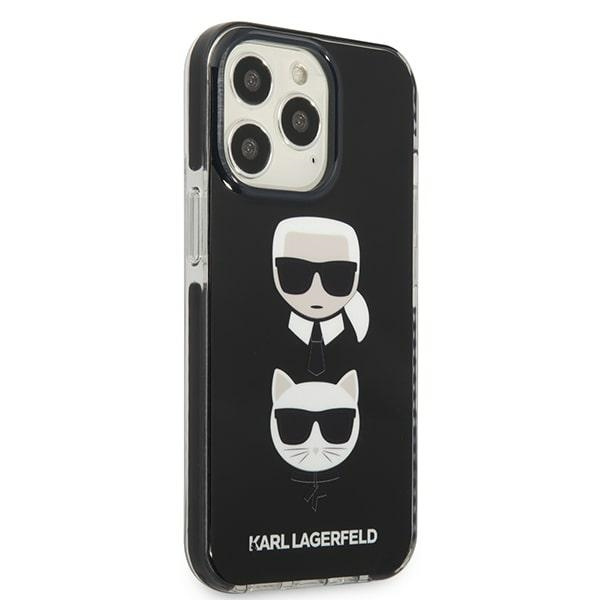 Karl Lagerfeld KLHCP13XTPE2TK iPhone 13 Pro Max 6,7" hardcase black/black Karl&Choupette Head