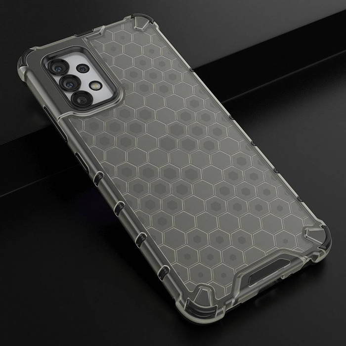 Funda blindada Honeycomb con marco de gel para Samsung Galaxy A03s (166.5) negra