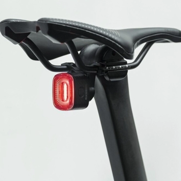 Rockbros Q2S LED rear bicycle light with intelligent stop system + USB-C - USB-A cable - black