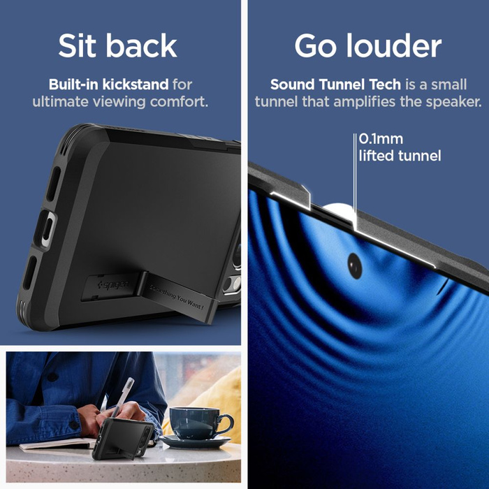 Obal Spigen Tough Armor Google Pixel 8 Pro Black Case