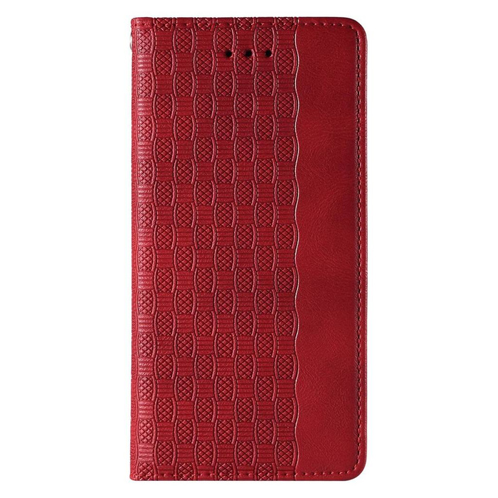 Custodia con cinturino magnetico Custodia per iPhone SE 2022 / SE 2020 / iPhone 8 / iPhone 7 Custodia Portafoglio + Mini ciondolo con cordino Rosso