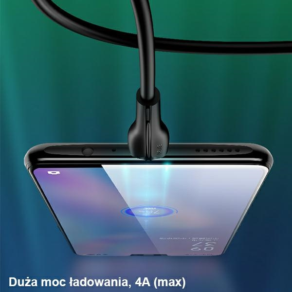 Kábel USAMS USB MicroUSB U38 na OPPO 4A rýchle nabíjanie 1m biela