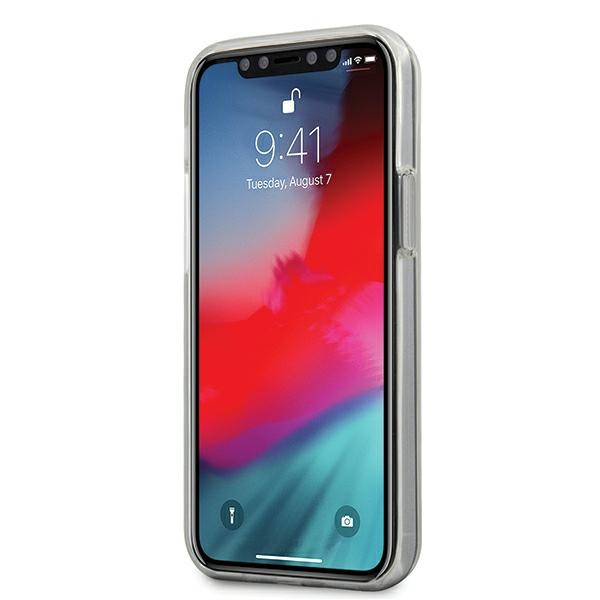 GUESS Apple iPhone 12 Mini 5.4 N°3 Blume Sammlung GUHCP12SIMLFL03 Marineblau Hülle