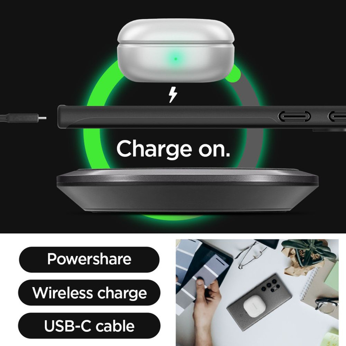 Coque Spigen Thin Fit Samsung Galaxy S24 Ultra Noir Case