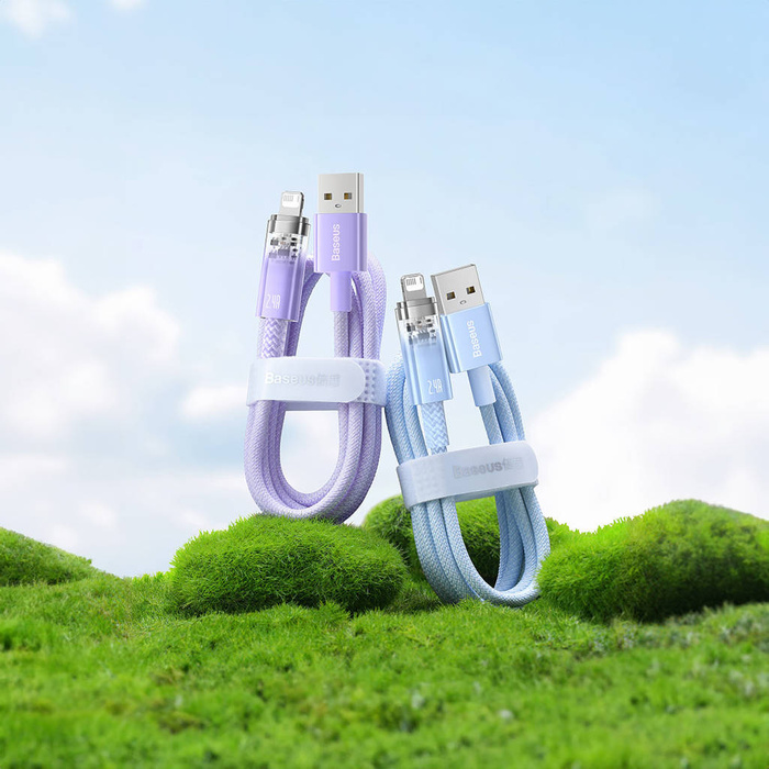 Cavo Baseus Explorer Series USB - Lightning 2.4A 2 m bianco (CATS010102)