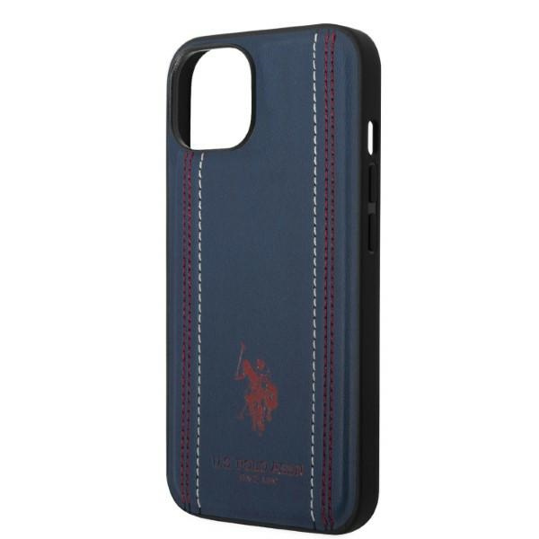US Polo USHCP14SPFAV iPhone 14 6.1" navy/navy blue Leather Stitch