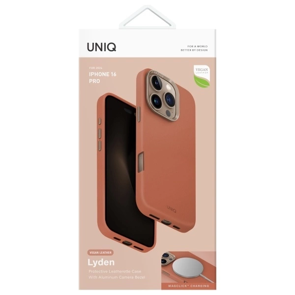 Etui UNIQ Lyden iPhone 16 Pro 6.3" Magclick Charging terracotta