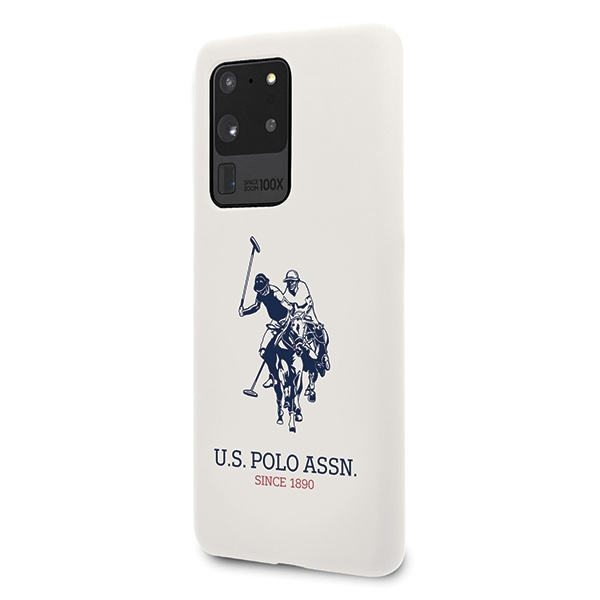 US POLO Case Samsung Galaxy S20 Ultra Collection White Silicone Case