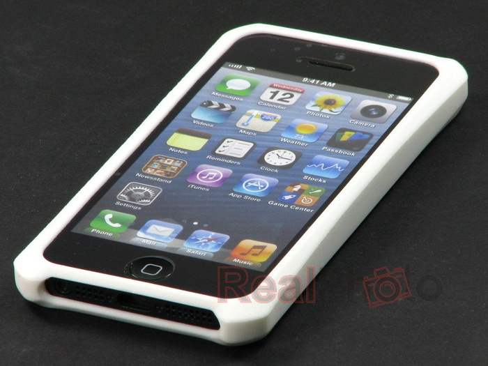 Cover Apple iPhone 5 5S Atom Sheen Carbon ITSKINS Bianco