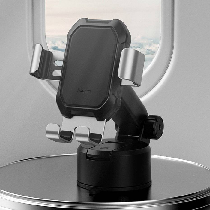 Baseus Gravity Car Mount Dashboard Windshield Phone Bracket Holder black (SUYL-TK01)