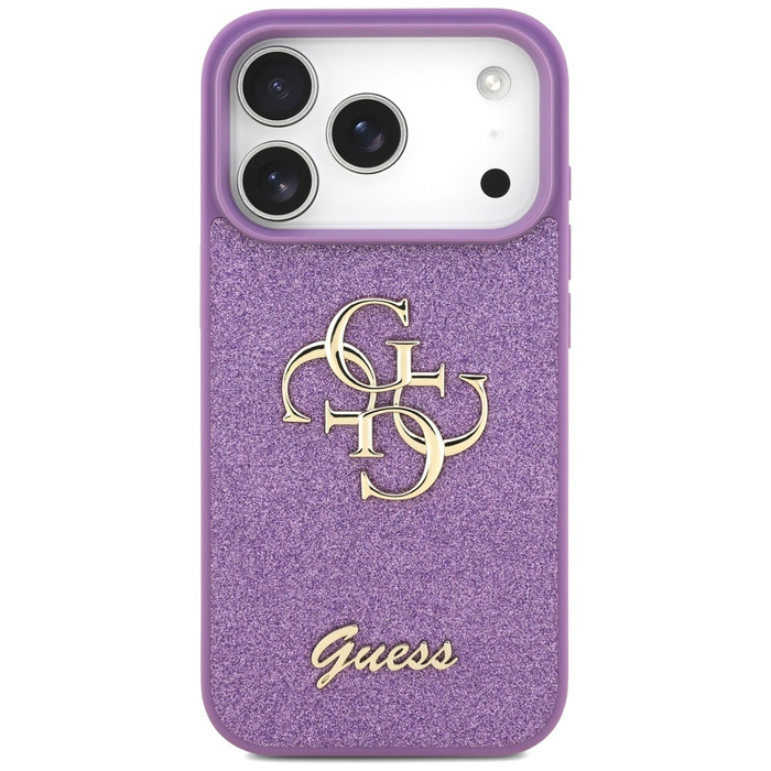 Etui Guess Fixed Glitter Big 4G do       iPhone 17 Pro liliowy