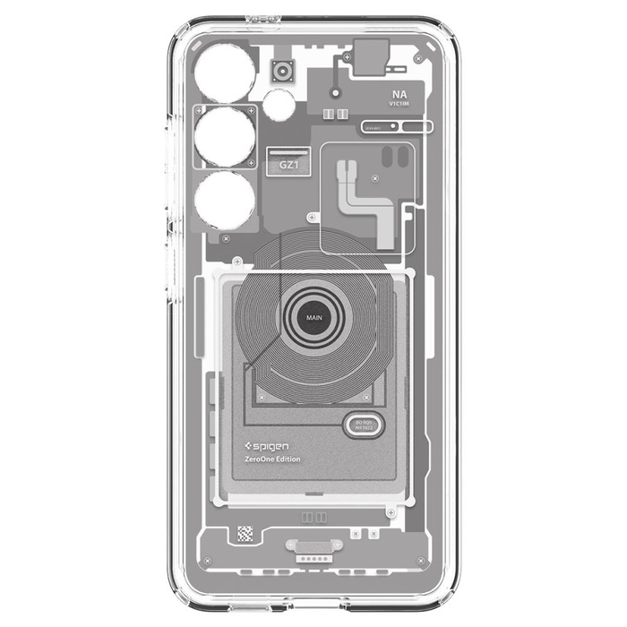 Coque Spigen Ultra Hybrid Galaxy S24 Zero One Blanc Case