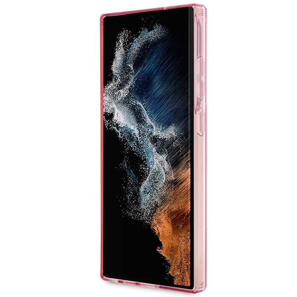 Hülle Karl Lagerfeld Klhcs23lhnchtcp S23 Ultra S918 Rosa/Pink Hardcase Ikonik Choupette Case