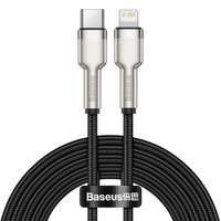 Baseus Cafule Metal Data USB Type C cable - Lightning 20 W Power Delivery 2 m black (CATLJK-B01)