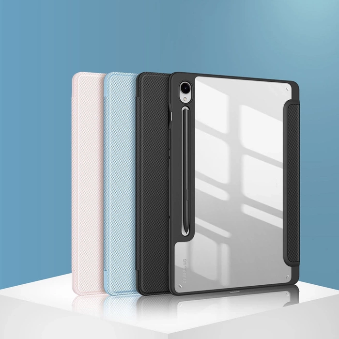 Custodia Dux Ducis Toby con supporto a ribalta per Samsung Galaxy Tab S9 FE - nera