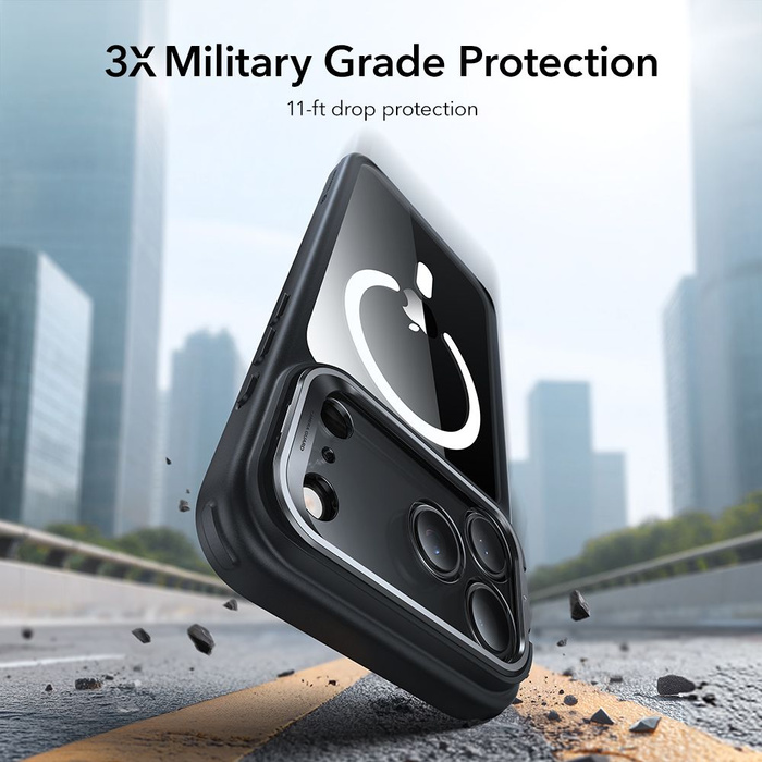 ESR CLASSIC HYBRID KICKSTAND MagSafe IPhone 17 PRO CLEAR/BLACK