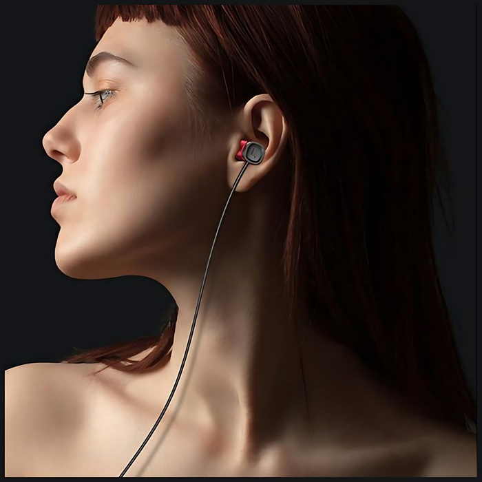 USAMS Headphones EP-46 USB-C black/black 1.2m HSEP4603