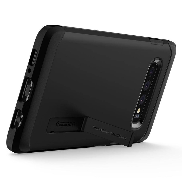 Puzdro SPIGEN Tough Armor Samsung Galaxy S10 Black Case