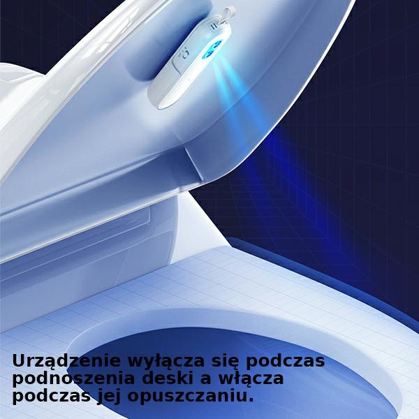 USAMS UV-C Lampe de désinfection pour toilettes Stérilisateur manuel Blanc