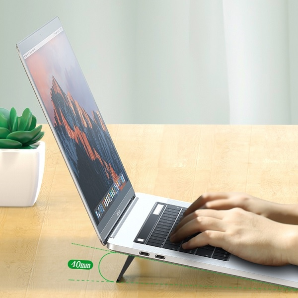 USAMS Laptop Tablet Stand 2pc Nero