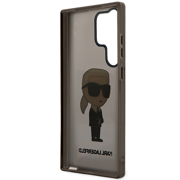 Funda Karl Lagerfeld Klhcs23lhniktck S23 Ultra S918 Negro/Negro Durocase Ikonik Karl Lagerfeld Case