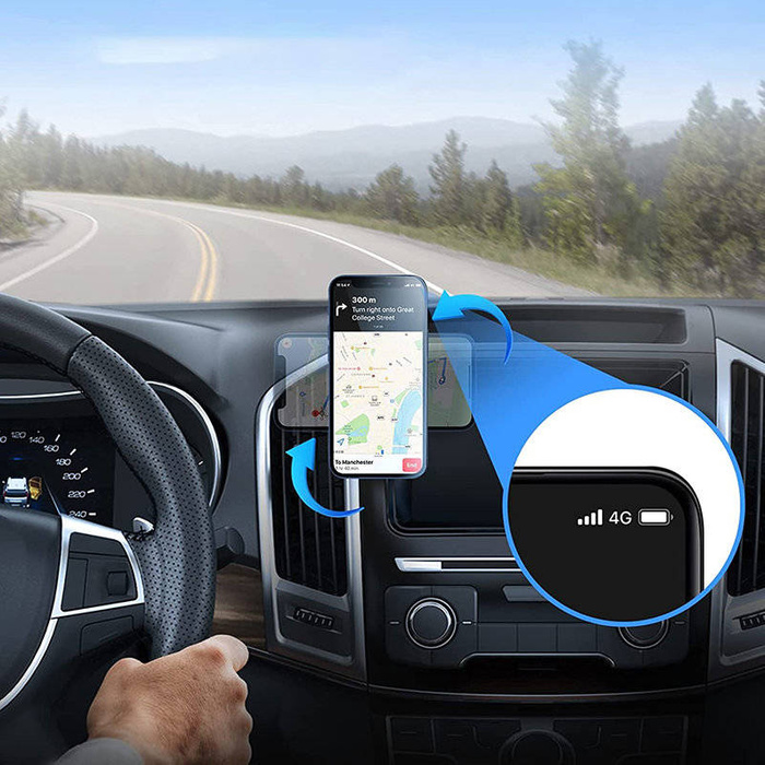 Joyroom self adhesive magnetic holder car dashboard silver (JR-ZS227)