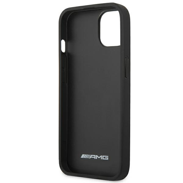 AMG AMHCP14MDOLBK iPhone 14 Plus 6,7" schwarz/schwarz hartcase Leder Hot Stamped