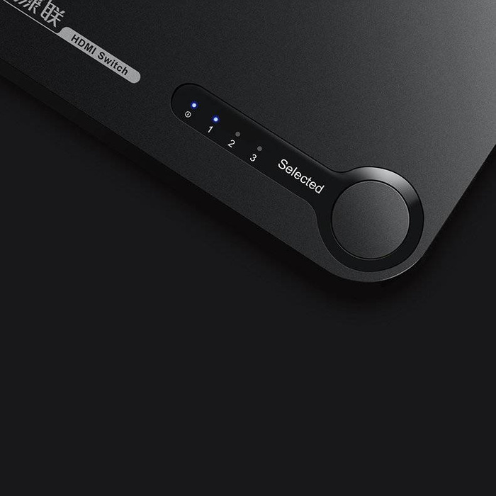 Ugreen HDMI - 3x HDMI splitter switch 3D 4K 7,5 Gbps 36 bit per channel black (40234)