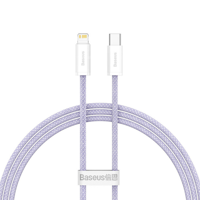 Baseus Dynamic 2 Series kabel pro rychlé nabíjení USB-C - Lightning 20W 480Mbps 1m fialový