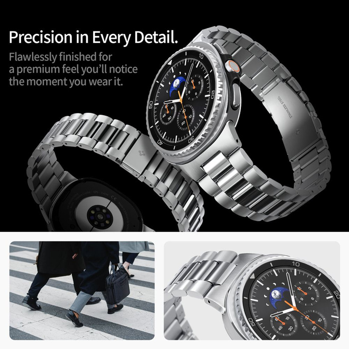 Spigen MODERN FIT BAND Galaxy Watch 8 / CLASSIC (40 / 44 / 46 MM) SILBER