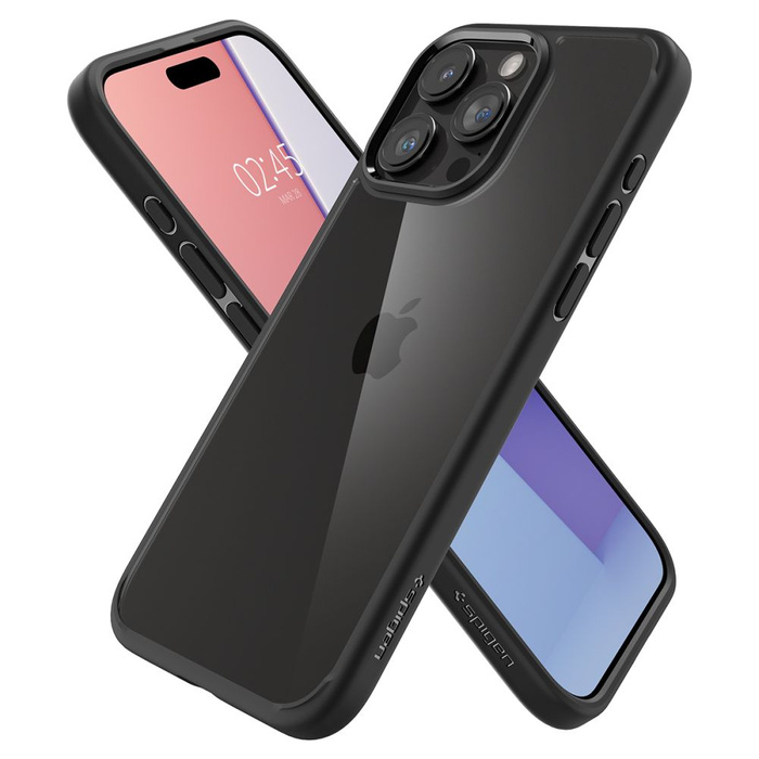 Coque Spigen Ultra Hybrid iPhone 15 Pro MATTE Noir