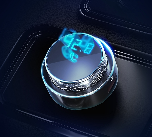 3mk HyperCar Chager FM Transmitter +charger Car Transmitter - 2xUSB-A + 1 TF card reader + Bluetooth