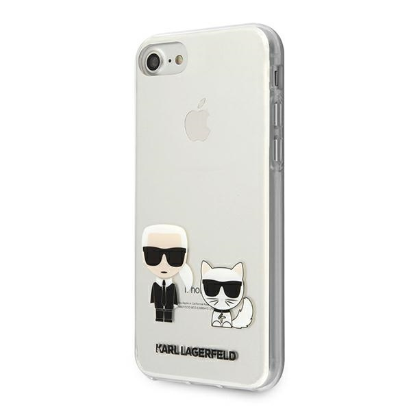 Cover KARL LAGERFELD Apple iPhone 7 8 SE 2020 Karl &amp; Choupette KLHCI8CKTR Clear Hardcase