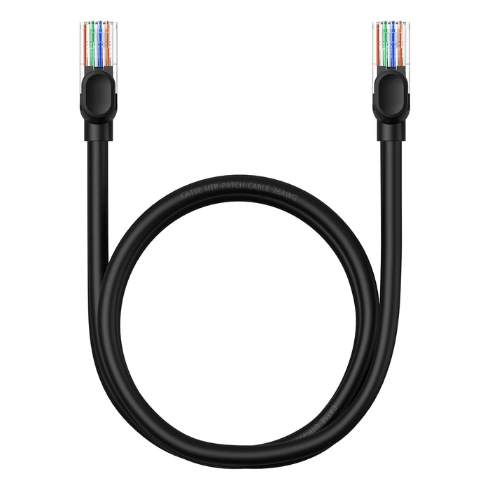 Baseus Ethernet CAT5, 1m network cable (black)