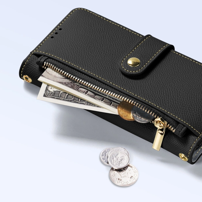 Dux Ducis Lawa Leather Case for iPhone 15 - Black