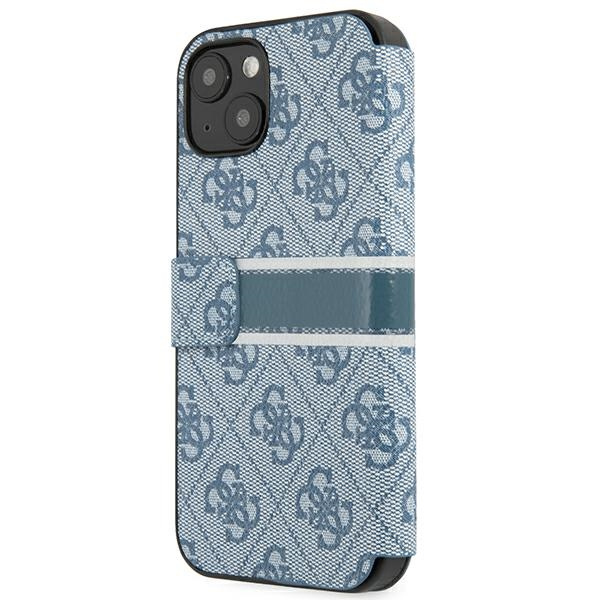 Case GUESS Apple iPhone 13 Mini Book 4G Stripe Blue Case