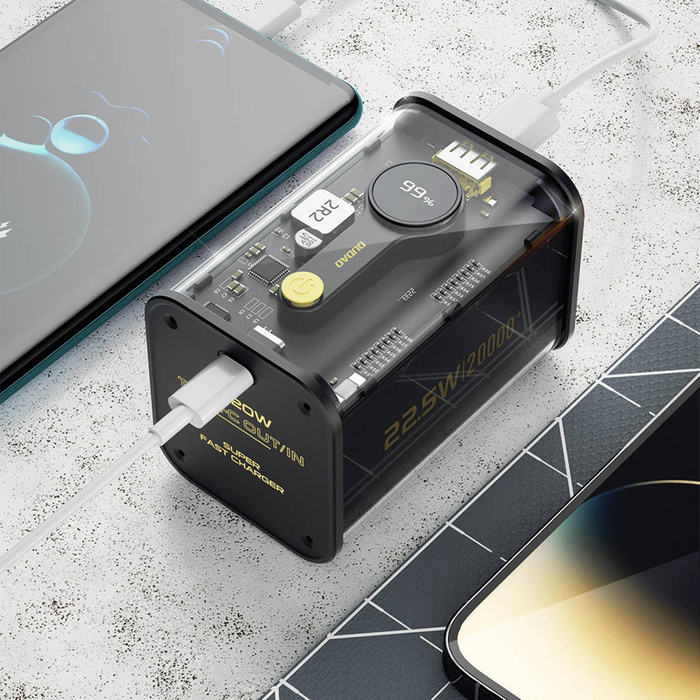Powerbank Dudao 20000mAh 1xUSB-A / 1xUSB-C 22.5W PD negro (K16Pro)