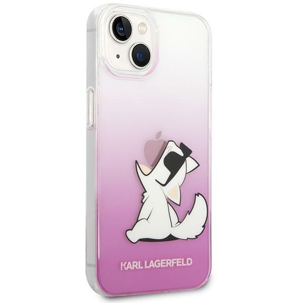 Hülle KARL LAGERFELD Apple iPhone 14 Plus Choupette Fun Pink Hartcase