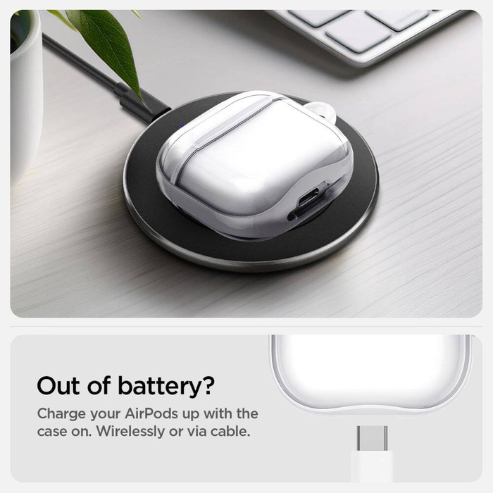 Spigen Ultra Hybrid Apple AIRPODS 4 JET WEISS