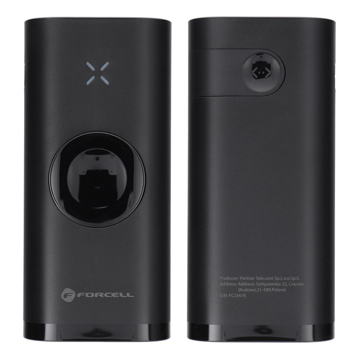 Powerbank Forcell F-Energy F10K4 PD QC3.0 3A 22,5W 10000 mAh kompatybilny z Apple Watch czarny