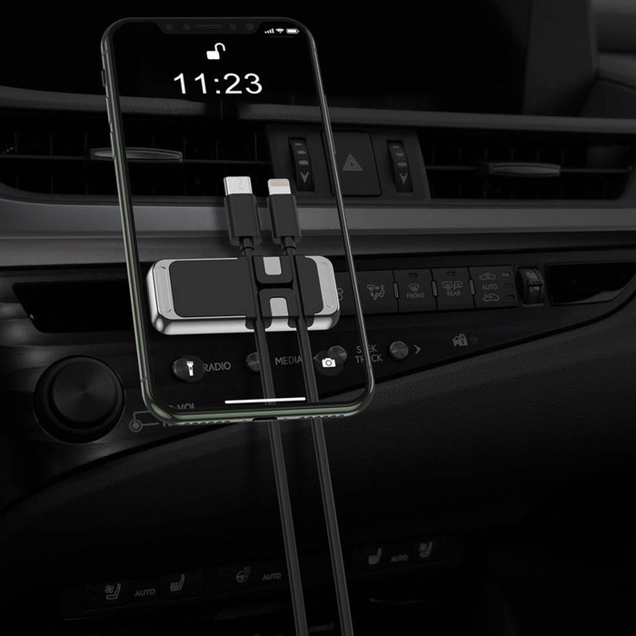 Wozinsky Magnetic Phone Holder with Cable Organizer (WMCDO-B1)