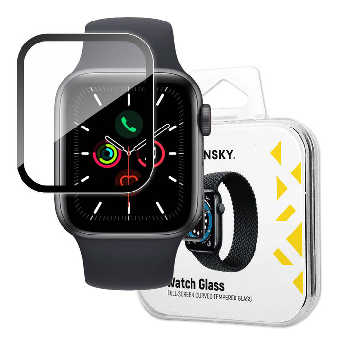 Cristal de Watch Wozinsky Cristal híbrido para Apple Watch 6 40 mm / Watch 5 40 mm / Watch 4 40 mm / Watch SE 40 mm Negro