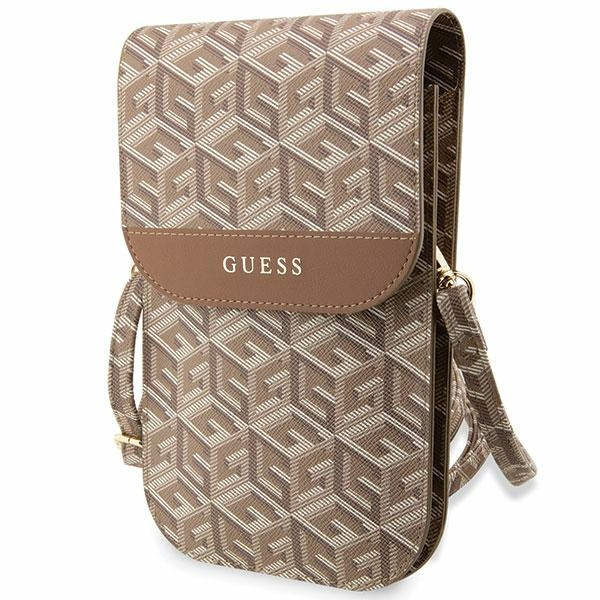 Borsa Guess GUWBHGCFSEW marrone/marrone GCube Stripe