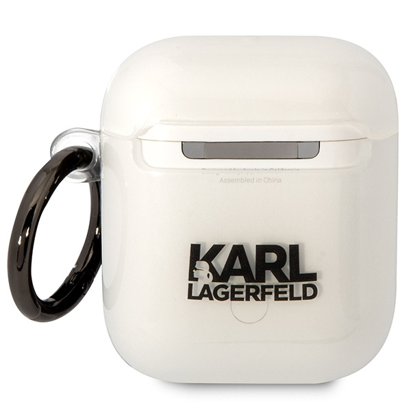 Karl Lagerfeld KLA2HNCHTCT Airpods 1/2 Abdeckung transparent Ikonik Choupette