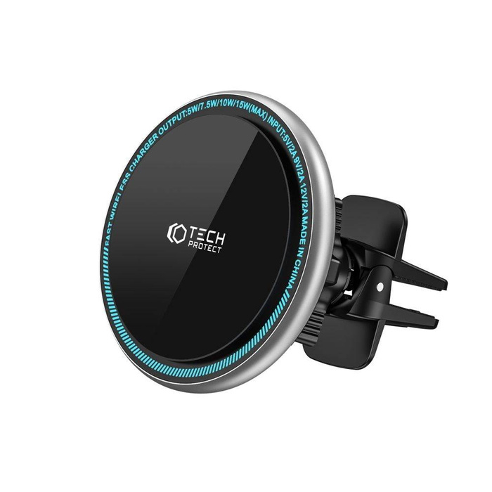 TECH-PROTECT A2 MagNETIC MagSafe VENT CAR WIRELESS CHARGER 15W BLACK