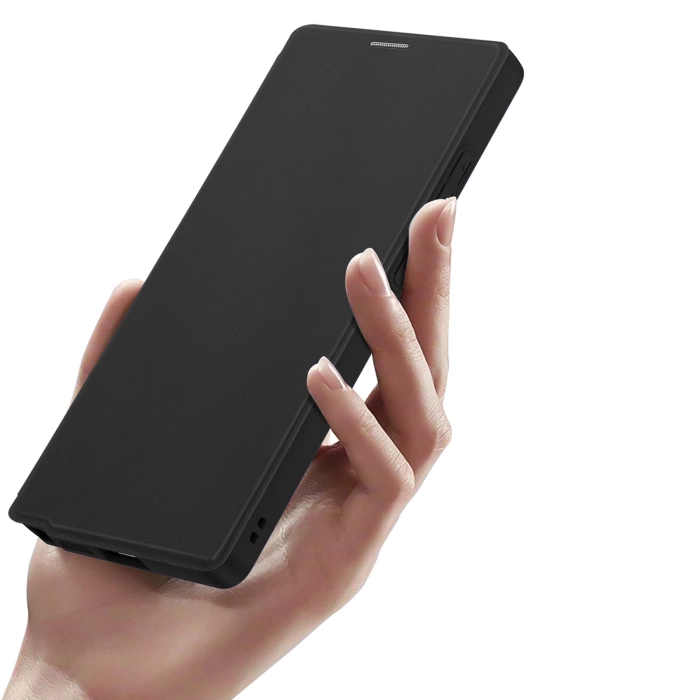 Dux Ducis Skin X Pro Hülle für Samsung Galaxy S25 Ultra mit MagSafe und Geldbörse – Schwarz