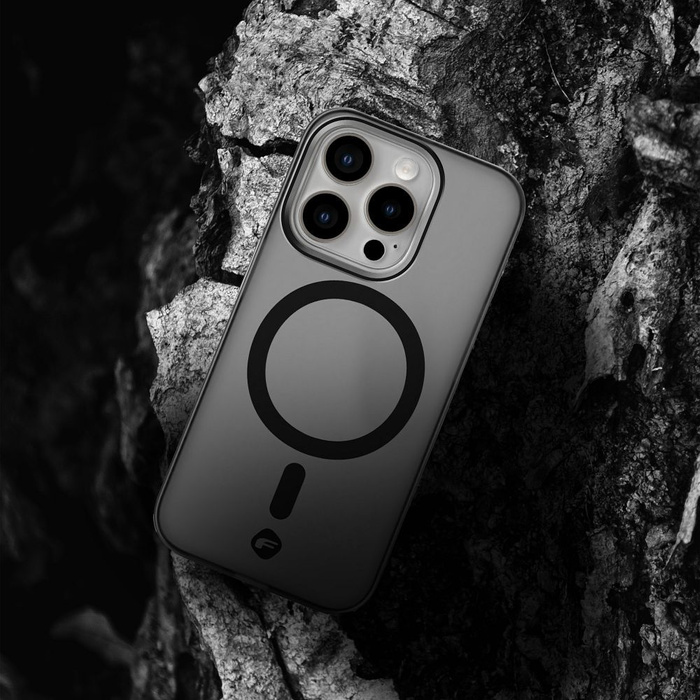 Etui na Samsung S25 PLUS Forcell F-Protect Levels Dual Layer 4D technology zgodny z MagSafe Military Drop-Test cyber grey