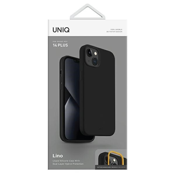 UNIQ case Lino iPhone 14 Plus 6.7" black/midnight black