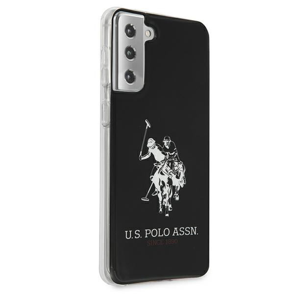 Puzdro US POLO Samsung Galaxy S21 G991 Shiny Big Logo USHCS21STPUHRBK Black Case